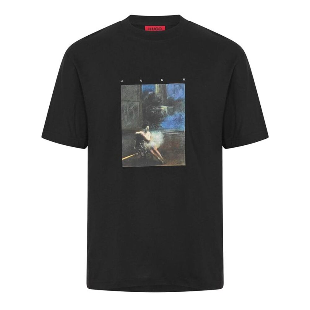 Hugo Mens Dabolos Ballerina Regular T-Shirt / Black